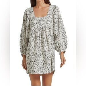 NWT Joie Womens Dress Size‎ L Jade 100% Linen Mini in Porcelain